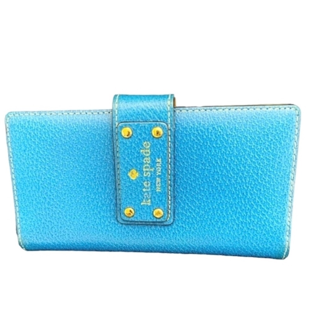 Kate Spade Blue Leather Wallet